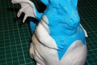 pas de soutien nécessaires - rôle bêler dragon les jouets remix multicolore multi-partie 3d print model - Mito3D