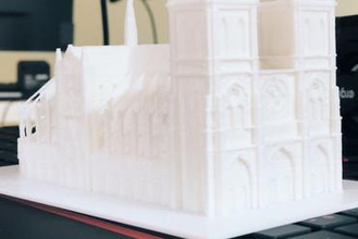 la catedral de notre dame parís fabricante bricolaje Modelado en 3d La impresión 3d print model - Mito3D