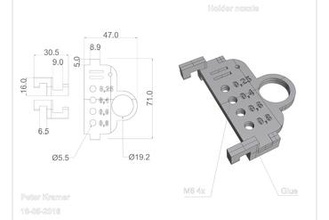portaugello Stampante 3d di parti miglioramenti 3d print model - Mito3D
