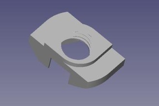 écrou m4 fils Fabricant Bricolage fendu rail nut fente 3d print model - Mito3D