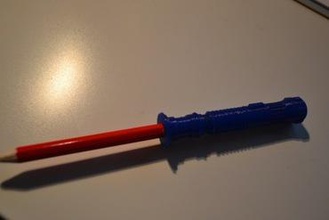 obiwan Bleistift top-Lichtschwert miniaturen star wars obi wan Spitze 3d print model - Mito3D