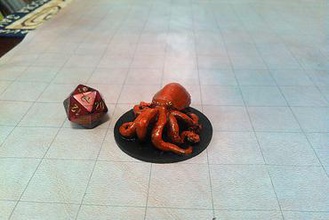 octopus-Riesenkrake mit tabletop-gaming miniaturen octopus Ozean Meer monster dungeons dragons & dnd d&d gaming tabletop rpg - Rollenspiel 3d print model - Mito3D
