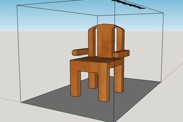 velha cadeira sua casa 3D print model - Mito3D
