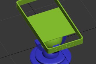omni direzionale uno più stand concorso ultimaker oneplus supporto mobile da tavolo di fantasia 3d print model - Mito3D