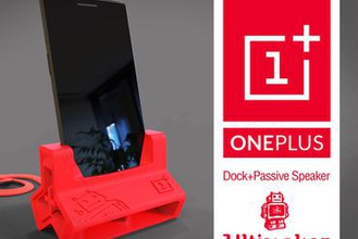 oneplus dock+passive speaker contest ultimaker 2 dock passive 3d print model - Mito3D