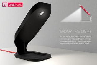 oneplus pied de lampe concours dock stand pour téléphone 3d print model - Mito3D