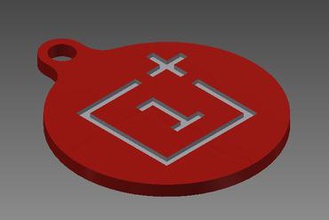 oneplus tag nfc portachiavi concorso ultimaker keychain 3d print model - Mito3D