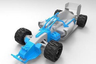open r c f1 madmax edicion toys rc opensource source radio control car 3d print model - Mito3D