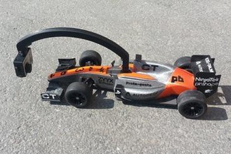openrc f1 gopro longneck de montage les jouets la caméra formule1 course d'action danielnoree suède 3d print model - Mito3D