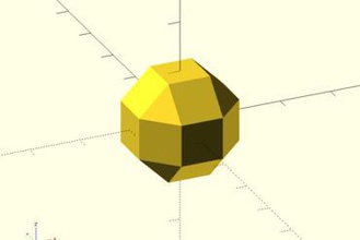 openscad rhombicuboctahedron andere rhombicuboctahedro 3d print model - Mito3D