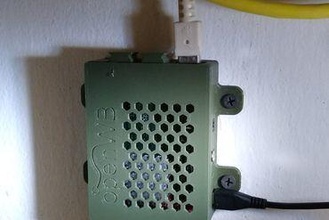 openwb stamped Himbeere pi 3 Mauer montieren Fall Mantel Raspi 3d print model - Mito3D