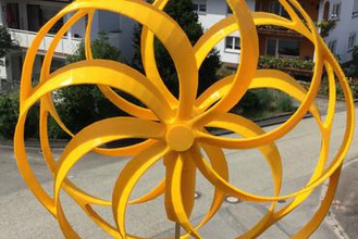optical illusion pinwheel bearings your home air garden rotation wind windmill 3d print model - Mito3D
