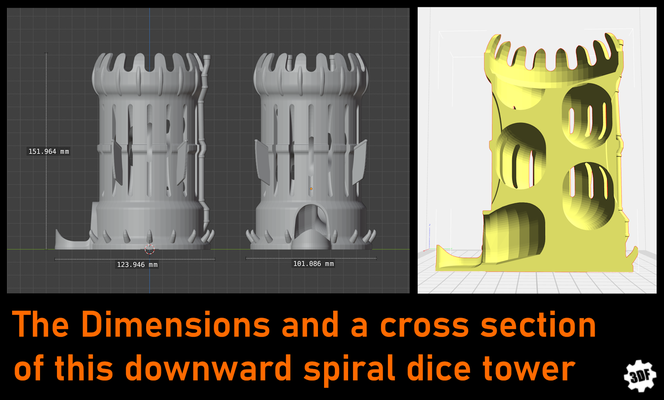 orc's dice tower 3d print model - Mito3D