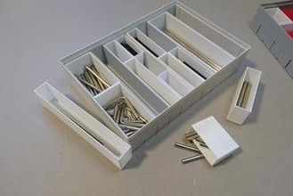 organizzatore scatole fischertechnik giocattoli 3d print model - Mito3D