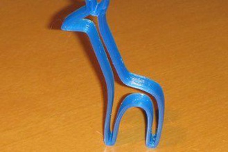 outline giraffe art animal toys 3d print model - Mito3D