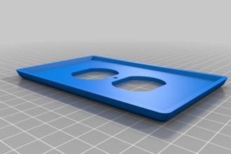 oversized electrical outlet - usa For your home 3d print model - Mito3D