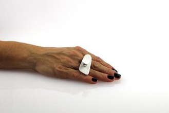 l'huître de l'anneau bijoux 3d print model - Mito3D