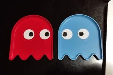 pacman ghost trinket tray For your home jewelry fun halloween retro game arcade 3d print model - Mito3D