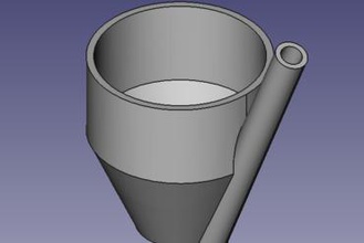 paint cup maker diy airbrush 3d print model - Mito3D