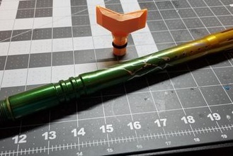 paintball clavija cubierta - de un solo anillo en o & no soporta los juguetes pistola seguridad tapa del barril 3d print model - Mito3D