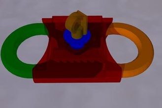paradoxo thumbcuffs gadget restrições auto-defesa 3d print model - Mito3D