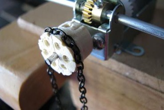 parametric chain link drive pulley maker diy sprocket 3d print model - Mito3D