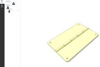 parametric customizable hinge maker diy 3d print model - Mito3D