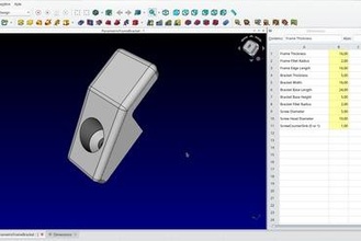 parametric frame bracket open-hardware open-source freecad customizable screen painting tablet fastener 3d print model - Mito3D