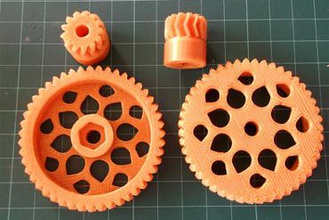 parametric herringbone gear set huxley extruder 30doc 3d printer parts enhancements gears 3d print model - Mito3D