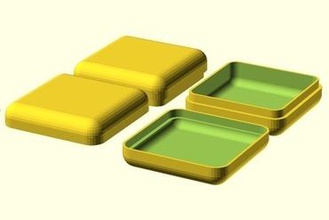 paramétrico jewelbox la joyería paramétricas contenedor scad 3d print model - Mito3D
