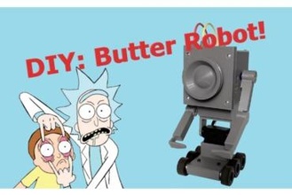passar manteiga robô criador faça butterrobot arduino 3d print model - Mito3D