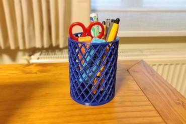 pen holder your home pencil trashcan trash bin 3D print model - Mito3D