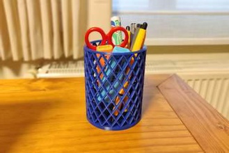 pen holder your home pencil trashcan trash bin 3d print model - Mito3D