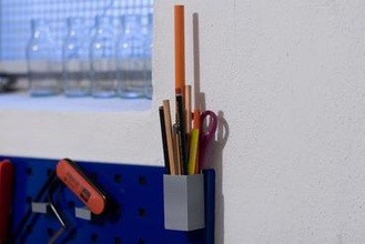 10mm kalem tutucu boşluğu duvar ev araç sahibi garaj 3d print model - Mito3D