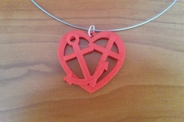 pendant faith hope love jewelry 3D print model - Mito3D