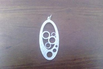 pingente oval jóias 3d print model - Mito3D