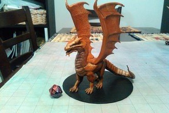 penny Drachen miniaturen dragon Kupfer monster gaming tabletop rpg dungeons dragons dnd d&d 3d print model - Mito3D