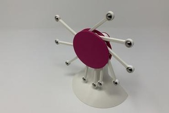 perpetual motion da vinci style iii gadget overbalanced wheel illusion autodesk fusion 360 ultimaker 3d print model - Mito3D