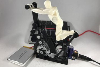 la persévérance de petite motorisés les jouets motorisé l'énergie solaire automates 3d print model - Mito3D