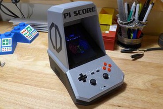 pi score tabletop mame arcade cabinet games tested adam savage bits atoms 3d print model - Mito3D