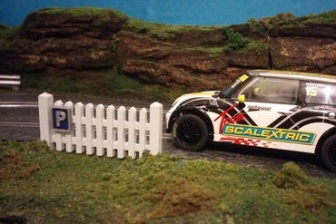 piquet de clôture les miniatures slot car 3D print model - Mito3D