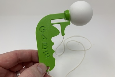 ping pong popper brinquedos bola de brinquedo ultimaker autodesk fusão 360 3D print model - Mito3D