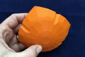 pioneiro bola de projeto - low poly a arte pioneiros colaboração openscad 3d print model - Mito3D