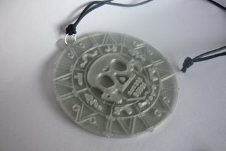 piratas del caribe medaillon la joyería 3d print model - Mito3D