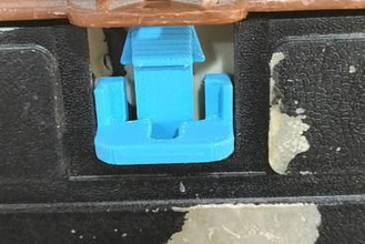 plano fishing tackle box front lock maker diy repair part 3d print model - Mito3D