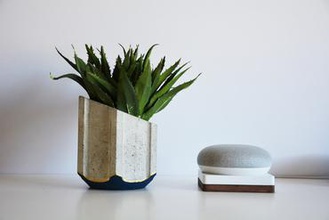 planter - 3d printable mold your home concrete indoor 3d print model - Mito3D