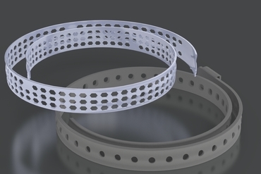 plástico da correia de borracha a moda wearable pla decortive imprimir tpu 3D print model - Mito3D