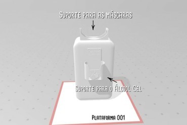 plataforma higieniza o covid19 covid 19 la higiene mascaras 3D print model - Mito3D