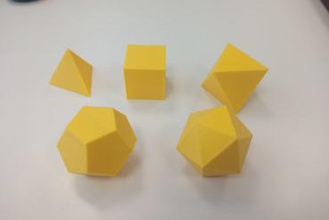 platonic solids education geometry solid polihedro 3d print model - Mito3D