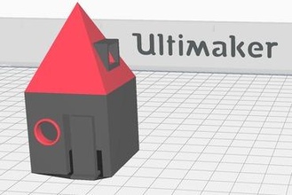 playful miniature house dual material miniatures toys extrusion 3d print model - Mito3D